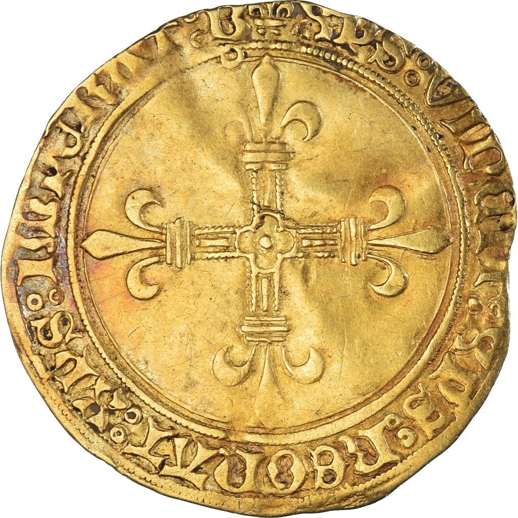 Münze, Frankreich, Charles VIII, Écu d'or au soleil, 1483-1498, Bourges, SS