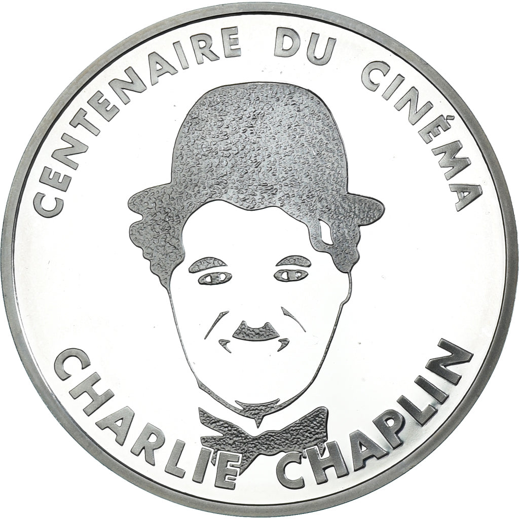 Coin, France, Charlie Chaplin, 100 Francs, 1995, Paris, MS(64), Silver, KM:1076