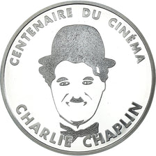 Coin, France, Charlie Chaplin, 100 Francs, 1995, Paris, MS(64), Silver, KM:1076