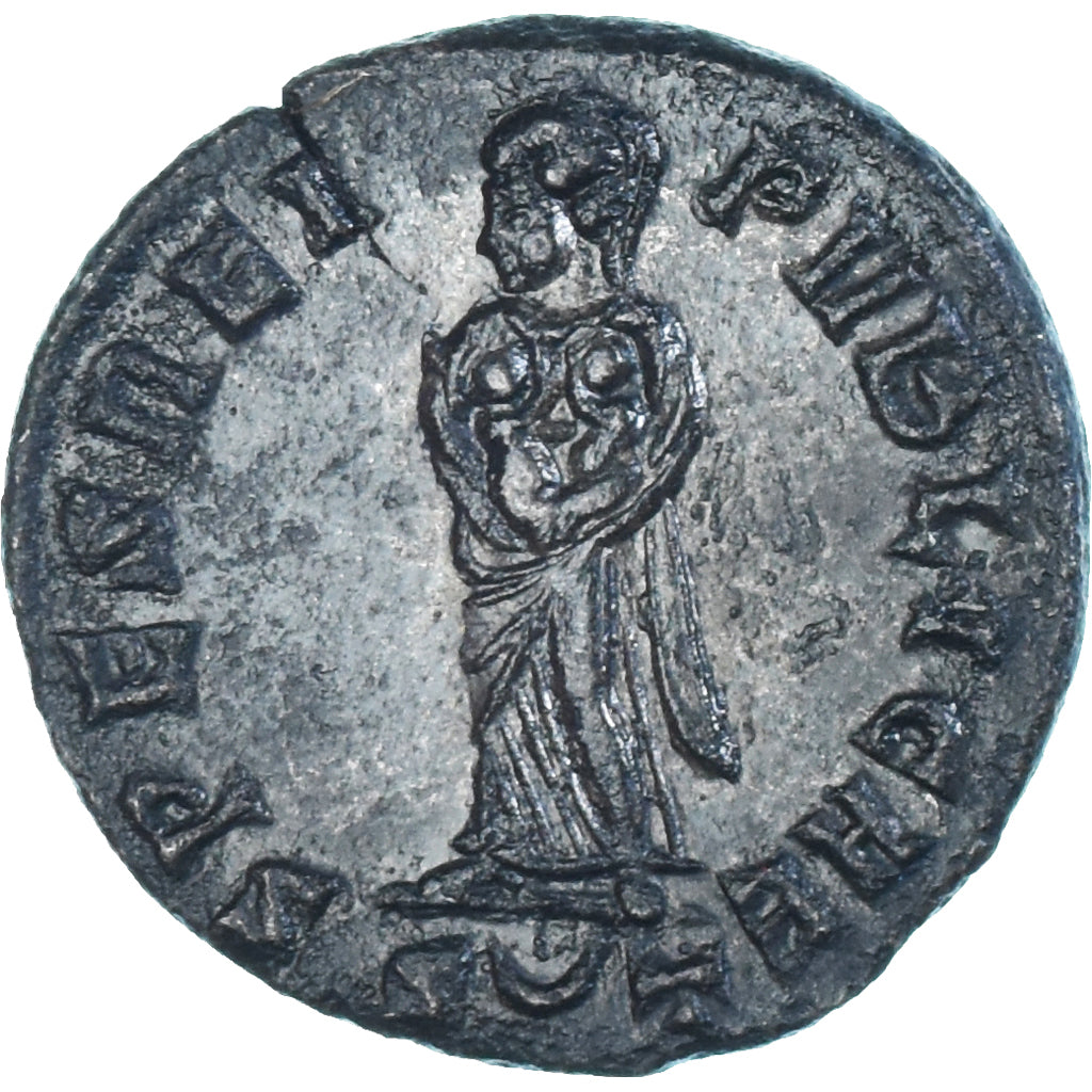 Moneta, Fausta, Follis, 326, Ticinum, EF(40-45), Brązowy, RIC:203