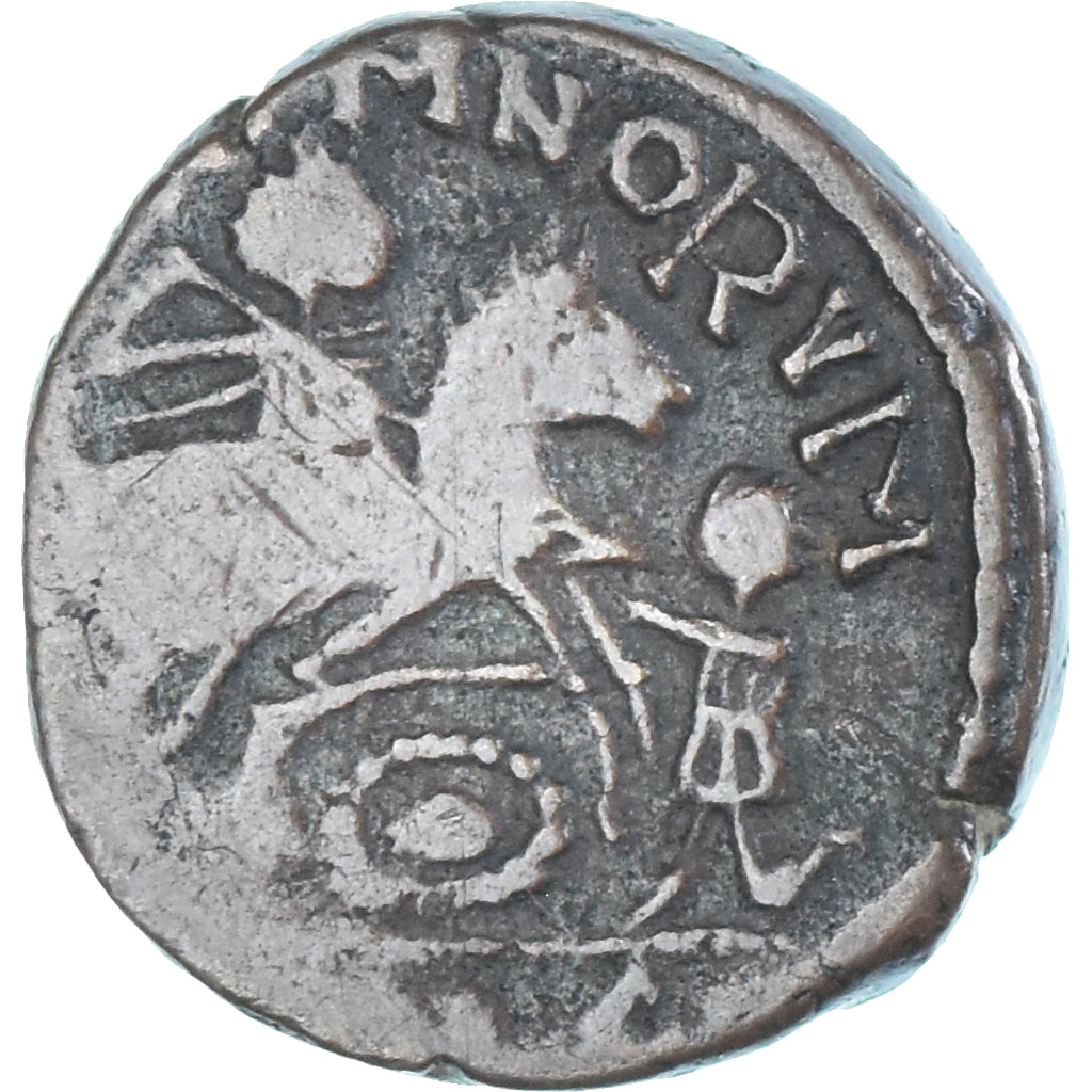 Moeda, Magnentius, Follis, 350-351, Lugdunum, VF(20-25), Bronze, RIC:115