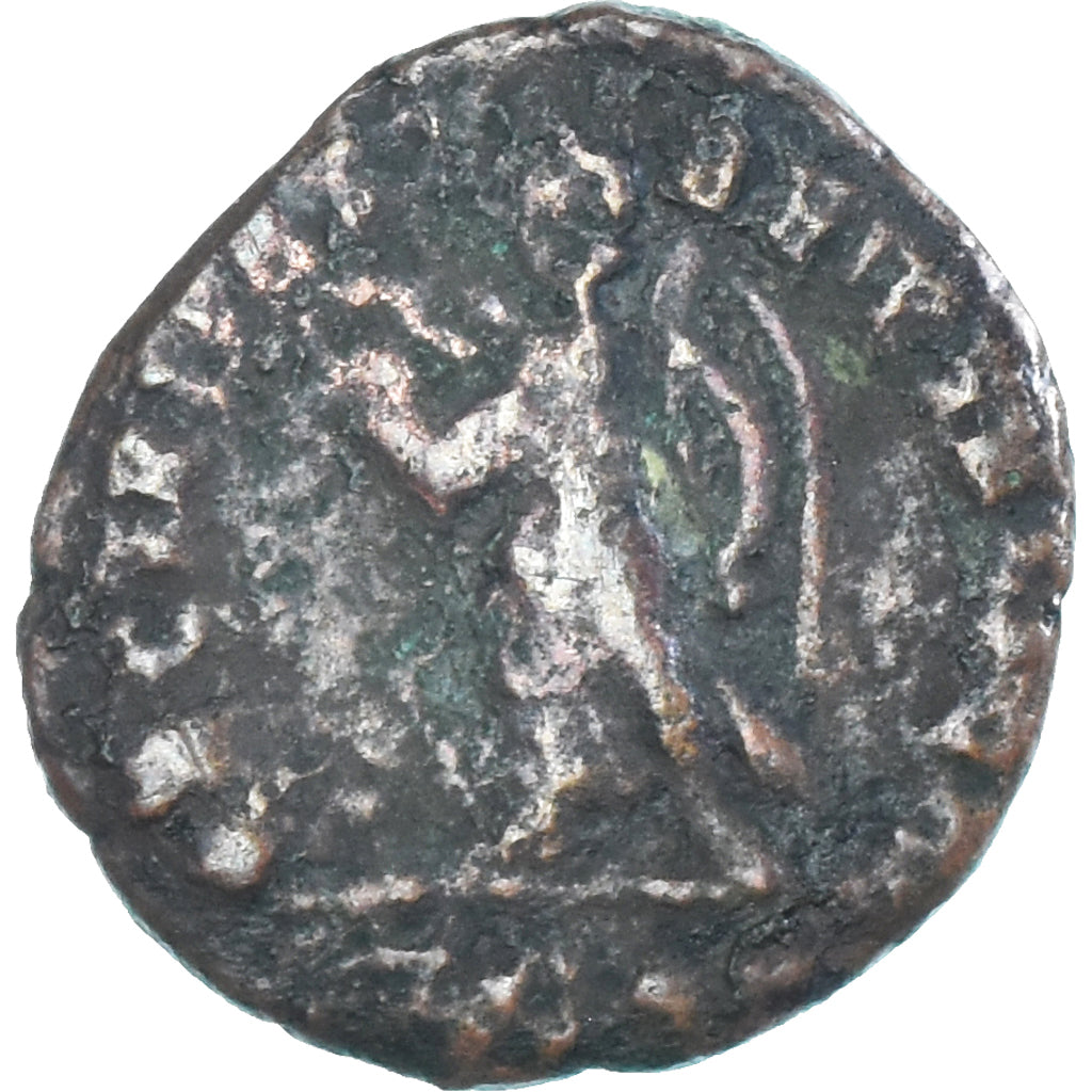Moneta, Gratian, Follis, 375-378, Aquileia, MB+, Bronzo, RIC:18b