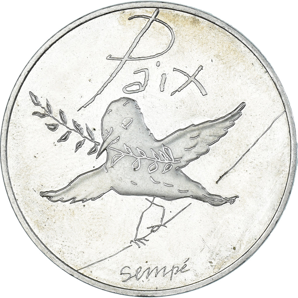 France, 50 Euro, 2014, Paris, Sempé - Paix, MS(60-62), Silver