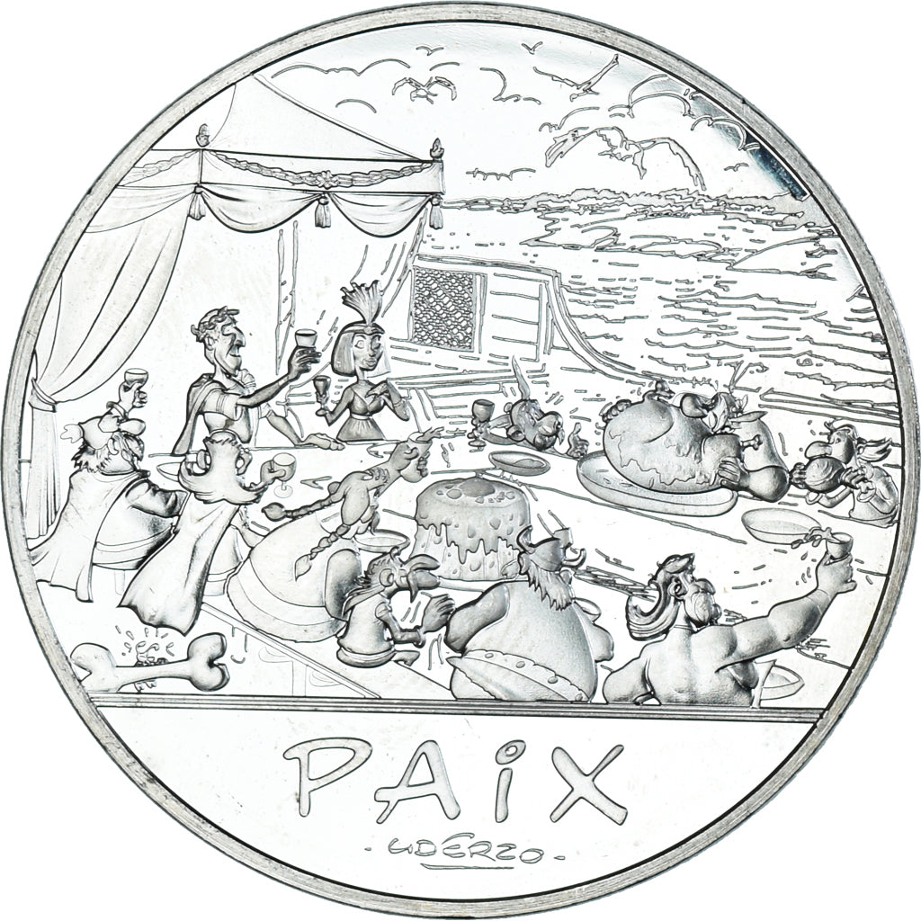 France, 50 Euro, 2015, Paris, ASTÉRIX Paix, MS(63), Silver