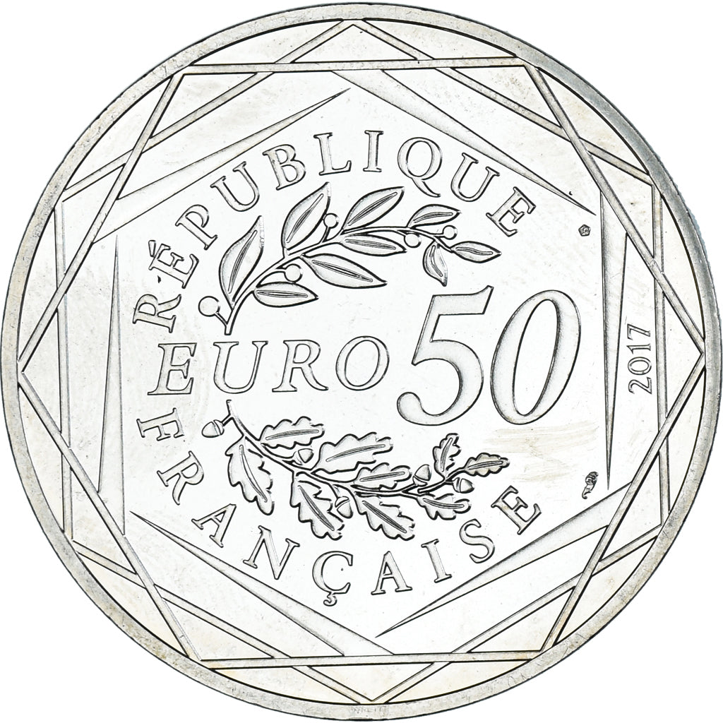 France, 50 Euro, 2017, Paris, Marseilleise - Jean-Paul Gaultier, SPL+, Argent