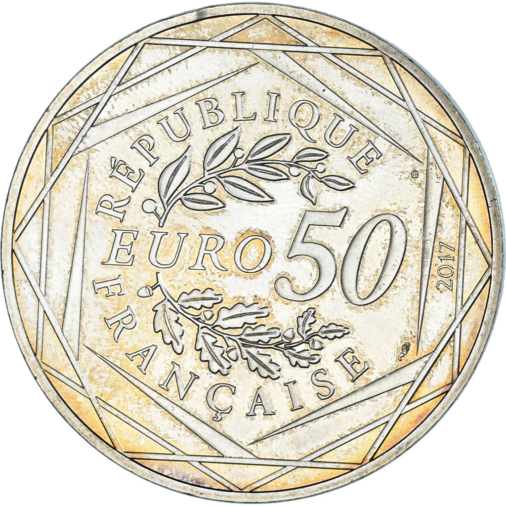 France, 50 Euro, 2017, Paris, Marseilleise - Jean-Paul Gaultier, MS(63), Silver