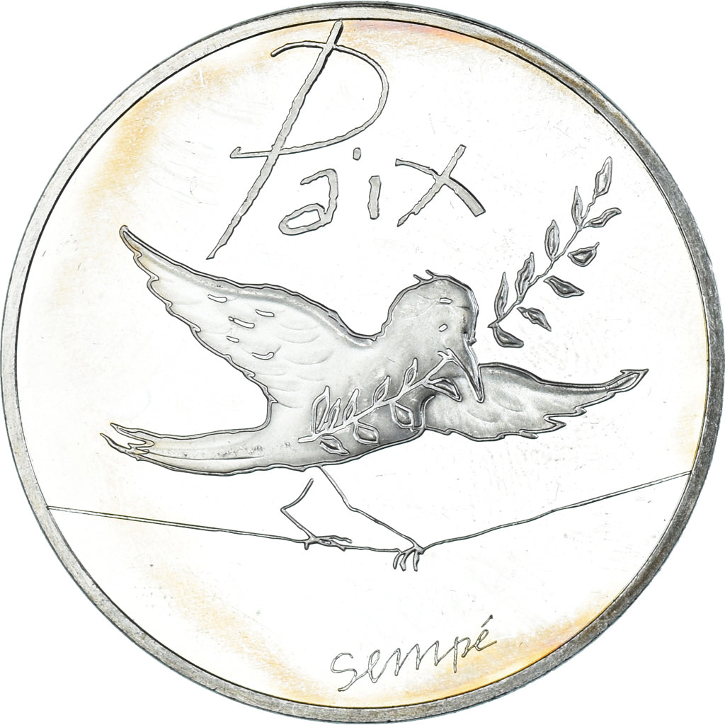 France, 50 Euro, 2014, Paris, Sempé - Paix, MS(63), Silver