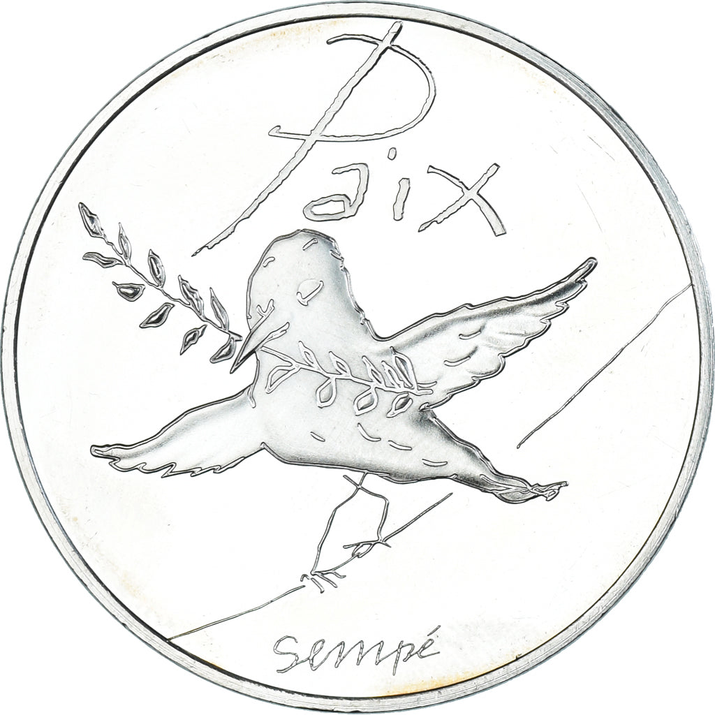 France, 50 Euro, 2014, Paris, Sempé - Paix, MS(64), Silver