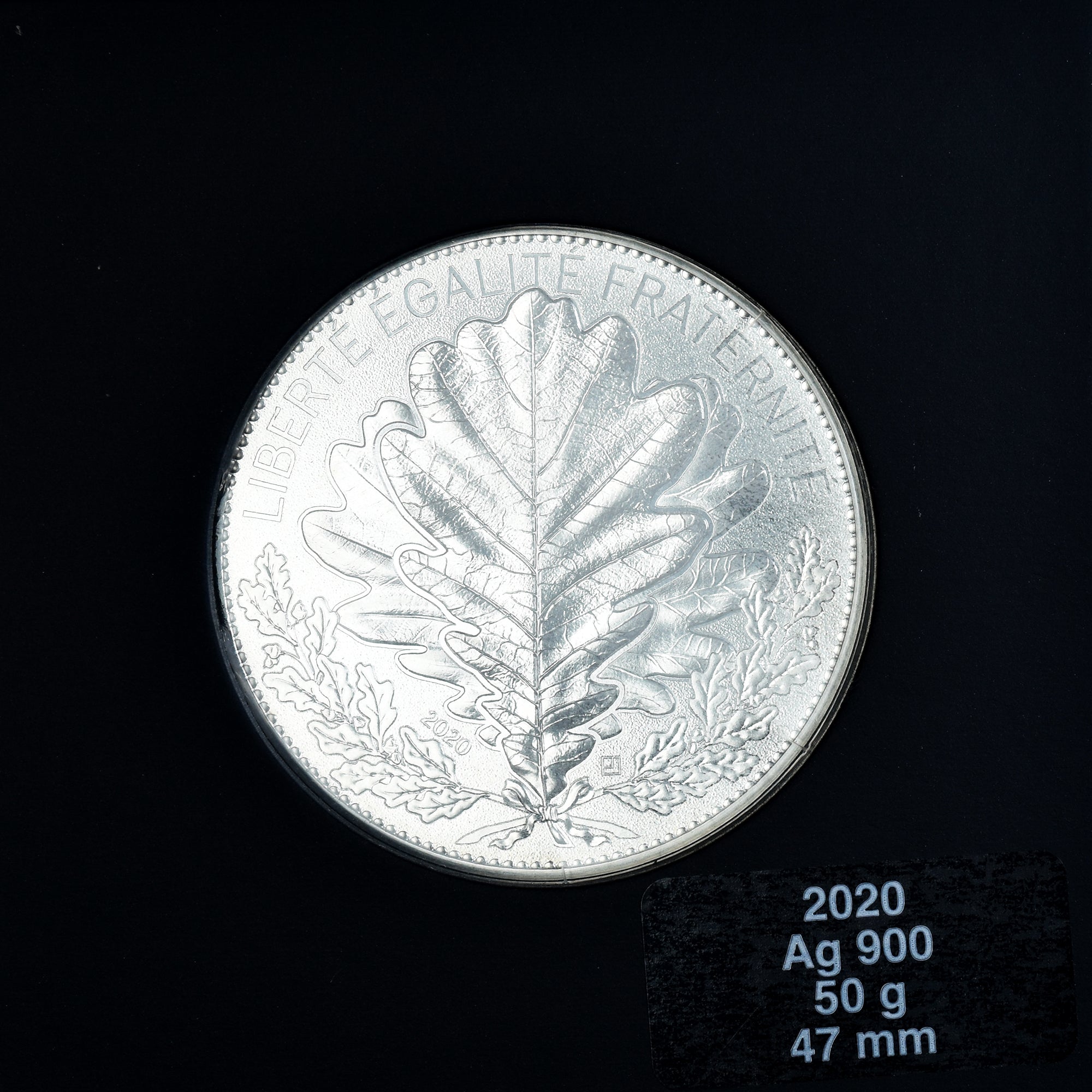 France, 100 Euro, Le Chêne, 2020, Paris, MS(65-70), Silver
