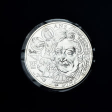 France, Jean de la Fontaine, 100 Euro, 2021, Paris, FDC, Argent