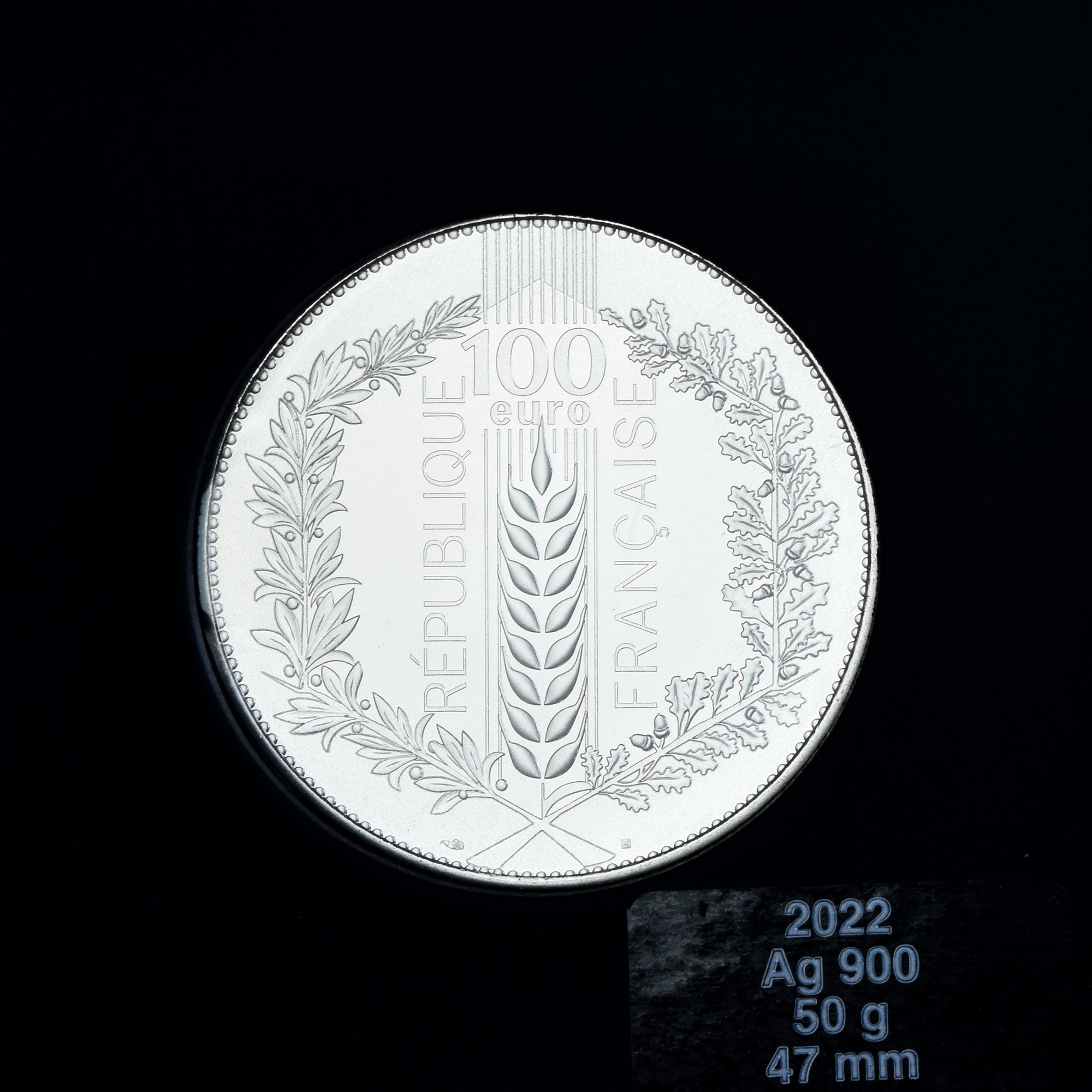 France, 100 Euro, Le Chêne, 2022, Paris, Blé, MS(65-70), Silver