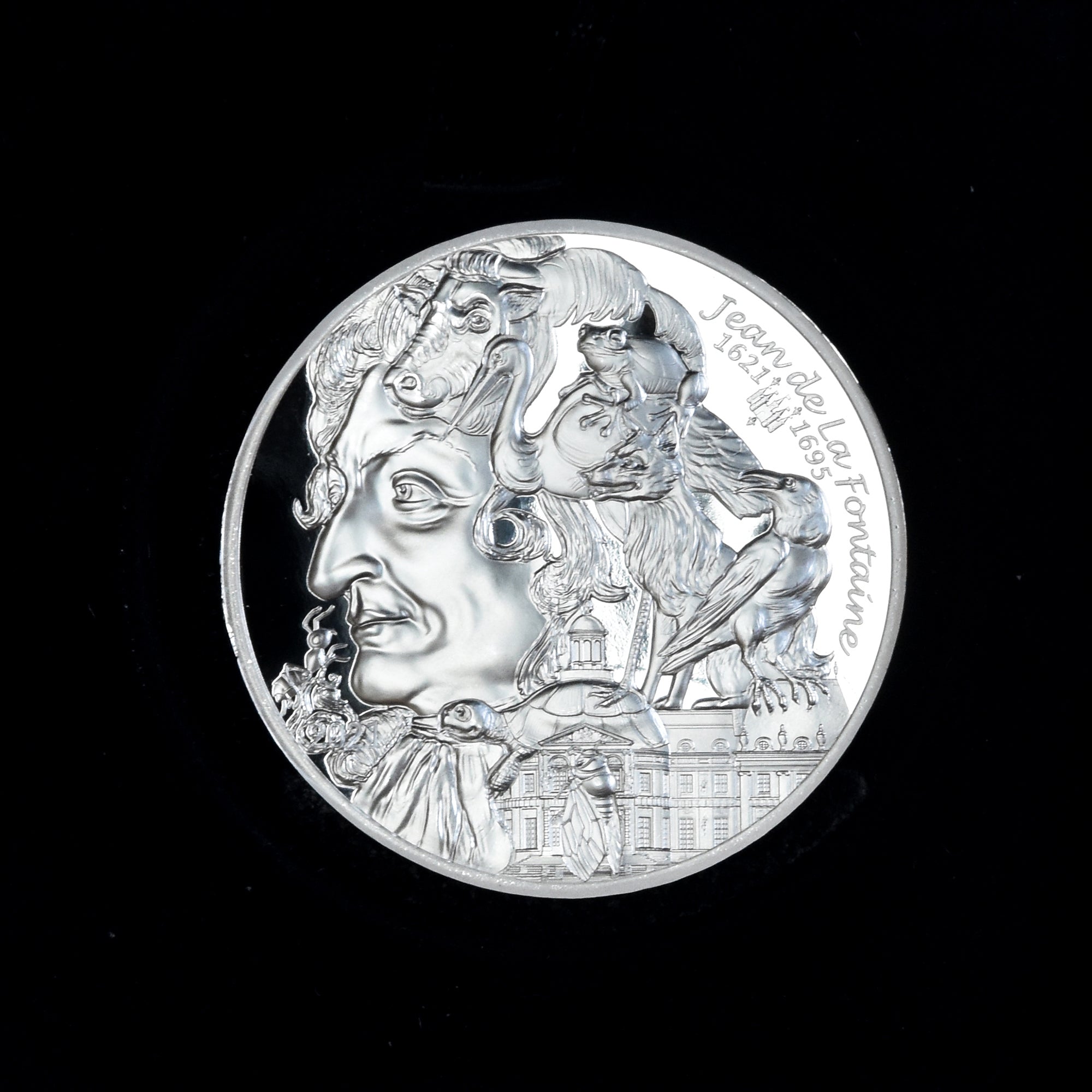 France, 10 Euro, 2021, Monnaie de Paris, LA FONTAINE - L'ART DE LA PLUME, FDC