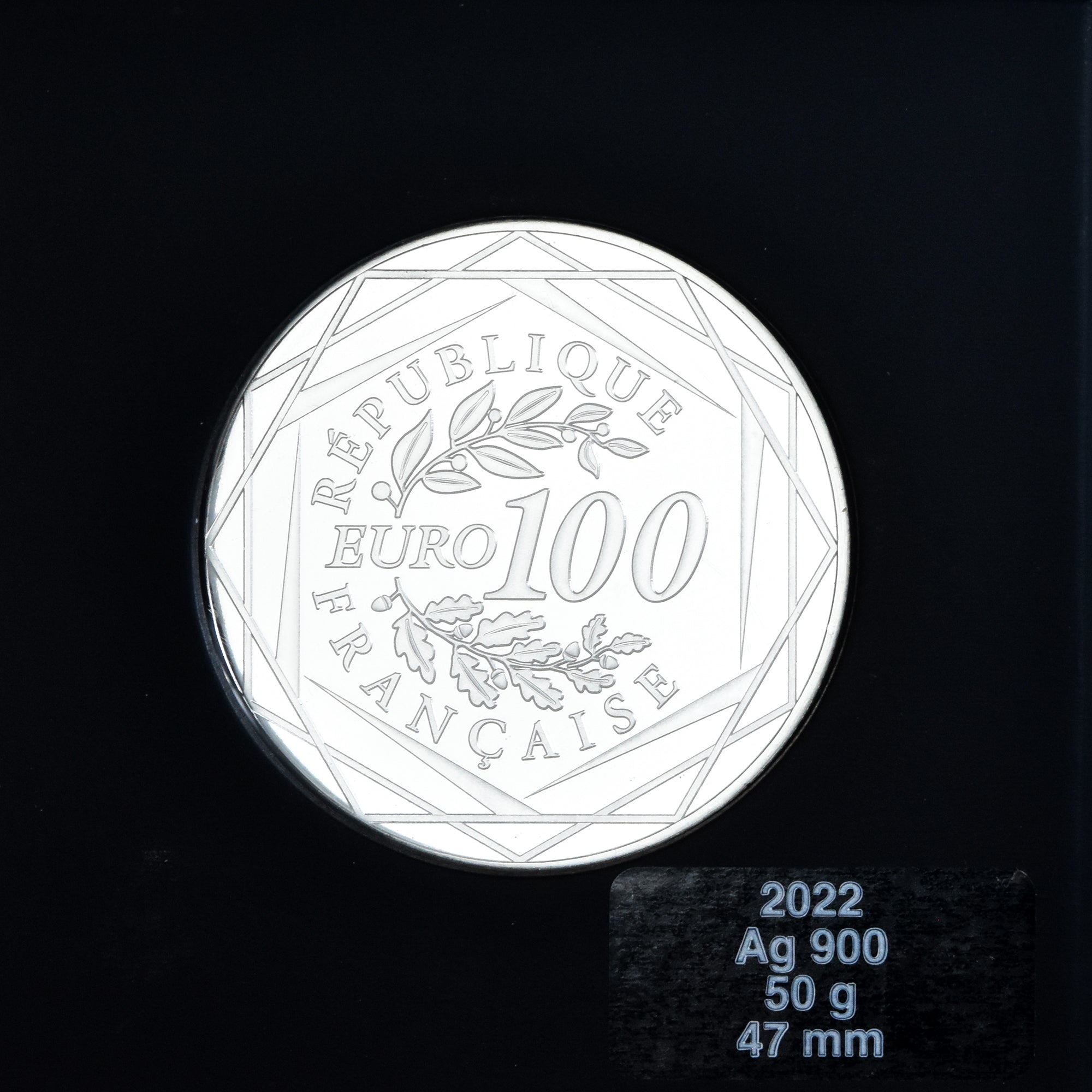 France, 100 Euro, 20 Ans de l'Euro, 2022, Paris, FDC, Argent