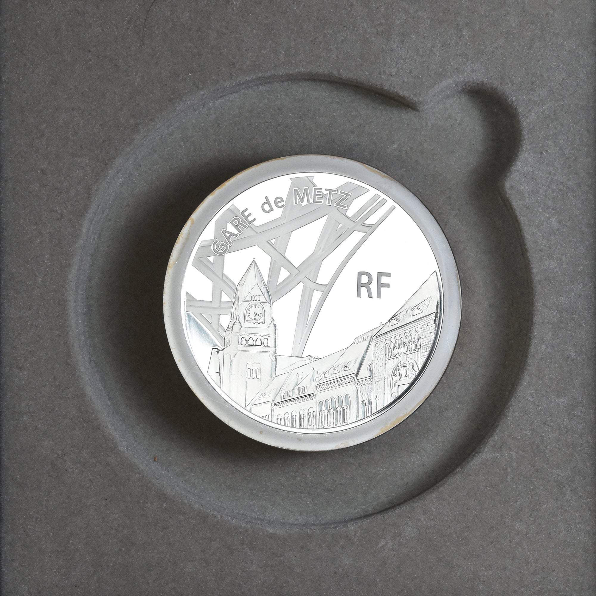 Frankreich, 50 Euro, gare de Metz TGV, 2011, Monnaie de Paris, Piéfort, Proof /