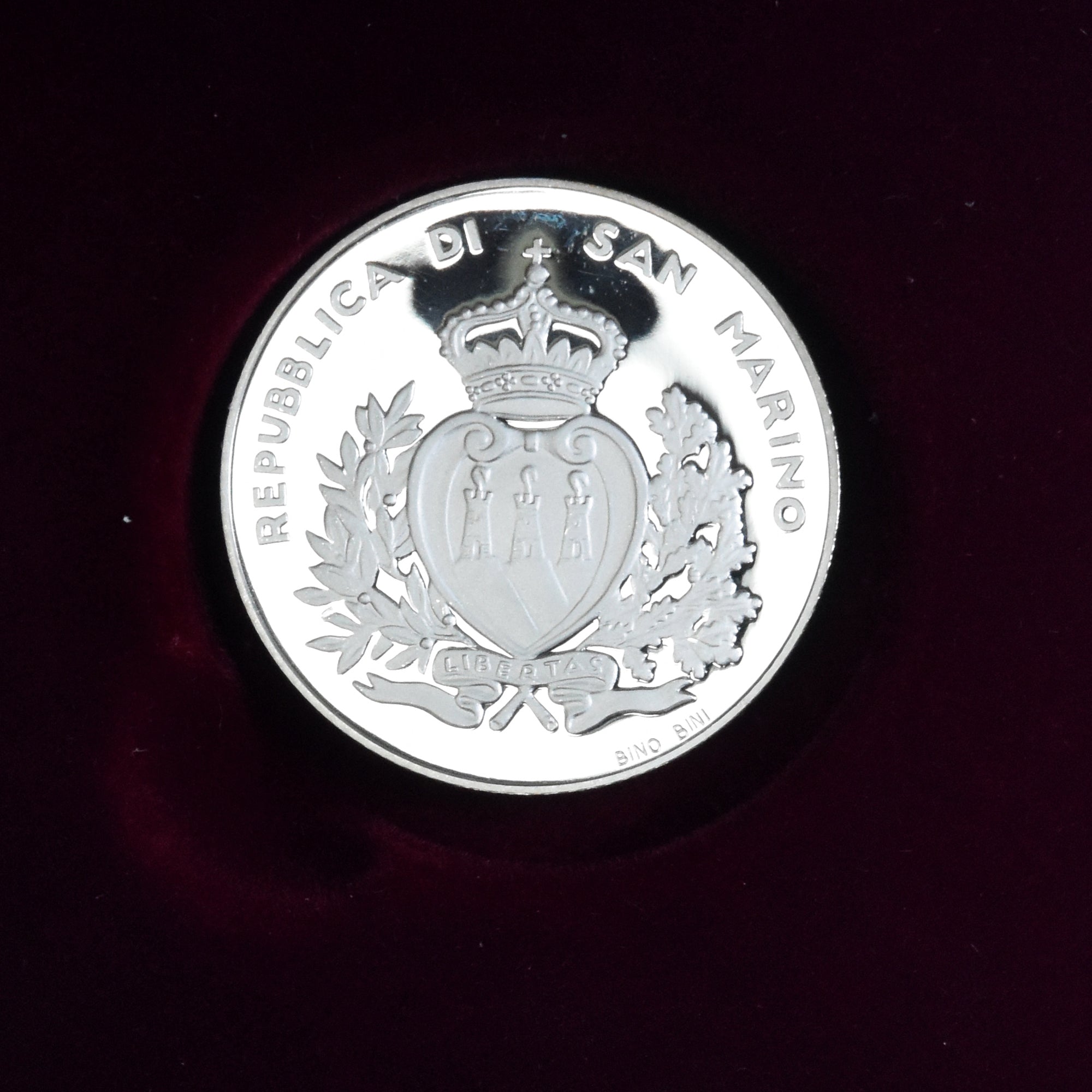San Marino, 5 Euro, 2011, Rome, European Explorers, STGL, Silber