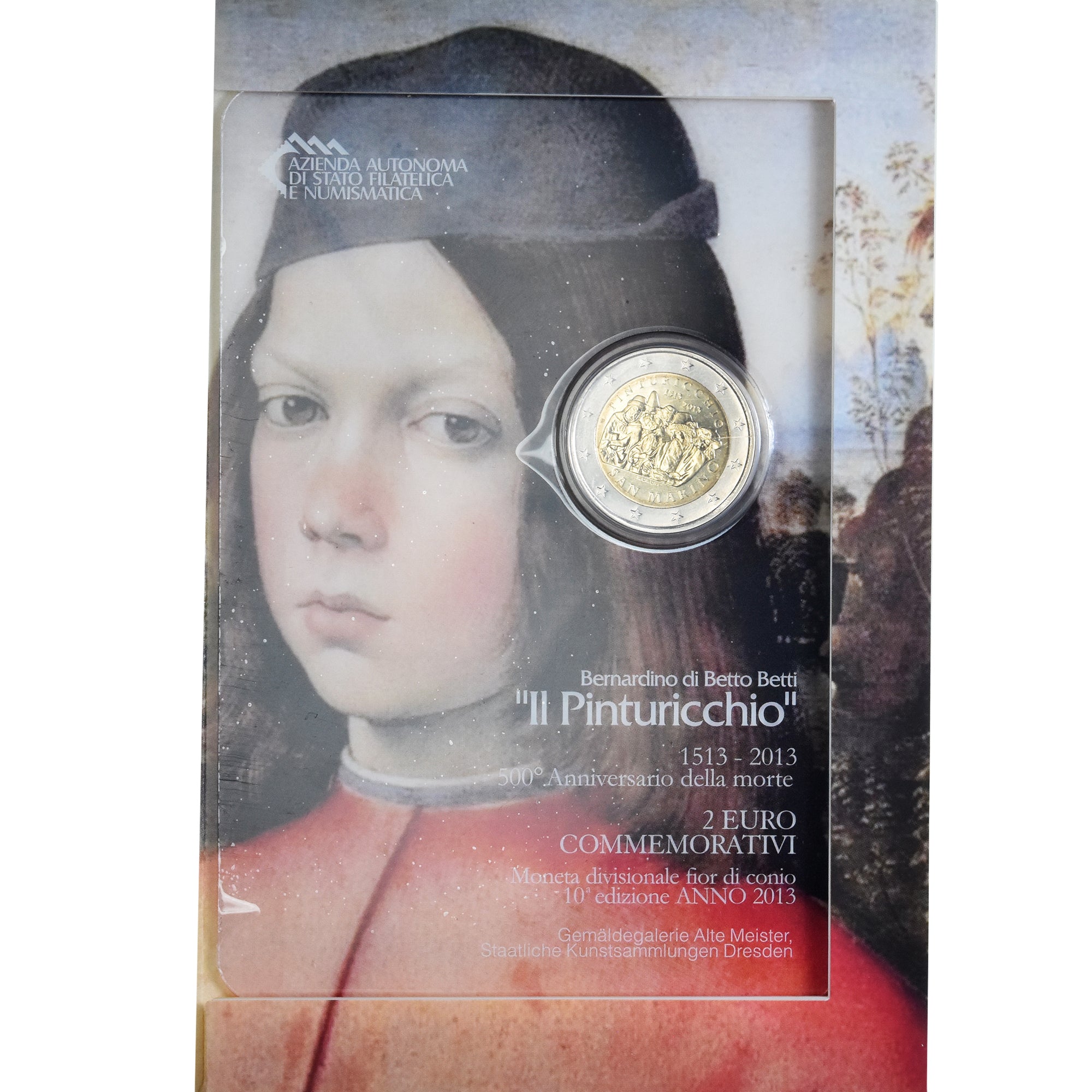 San Marino, 2 Euro, 2013, Rome, Pinturicchio 500 th Anniversario della