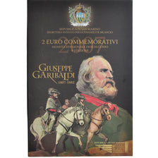 San Marino, 2 Euro, 2007, Rome, Giuseppe Garibaldi - 200th Anniversary Birth