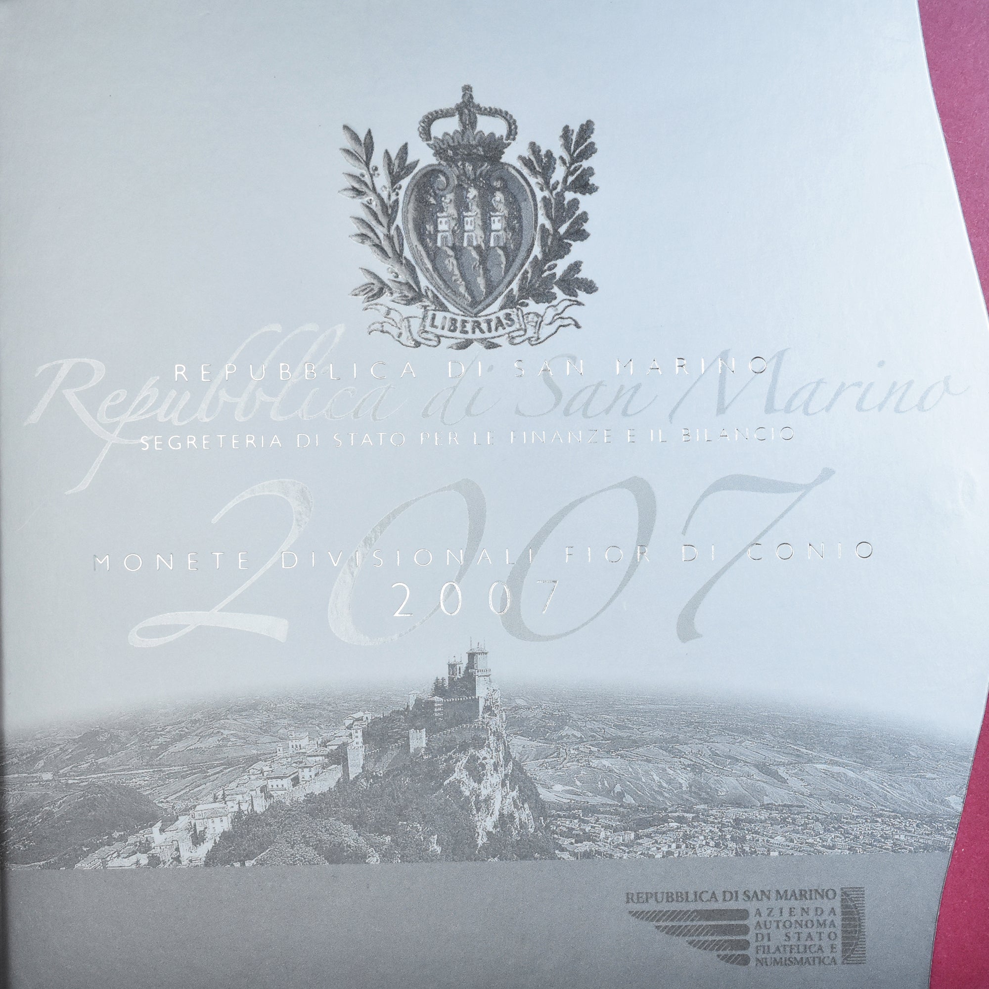 San Marino, Set Euros, 2007, Coffret, FDC, n.v.t.