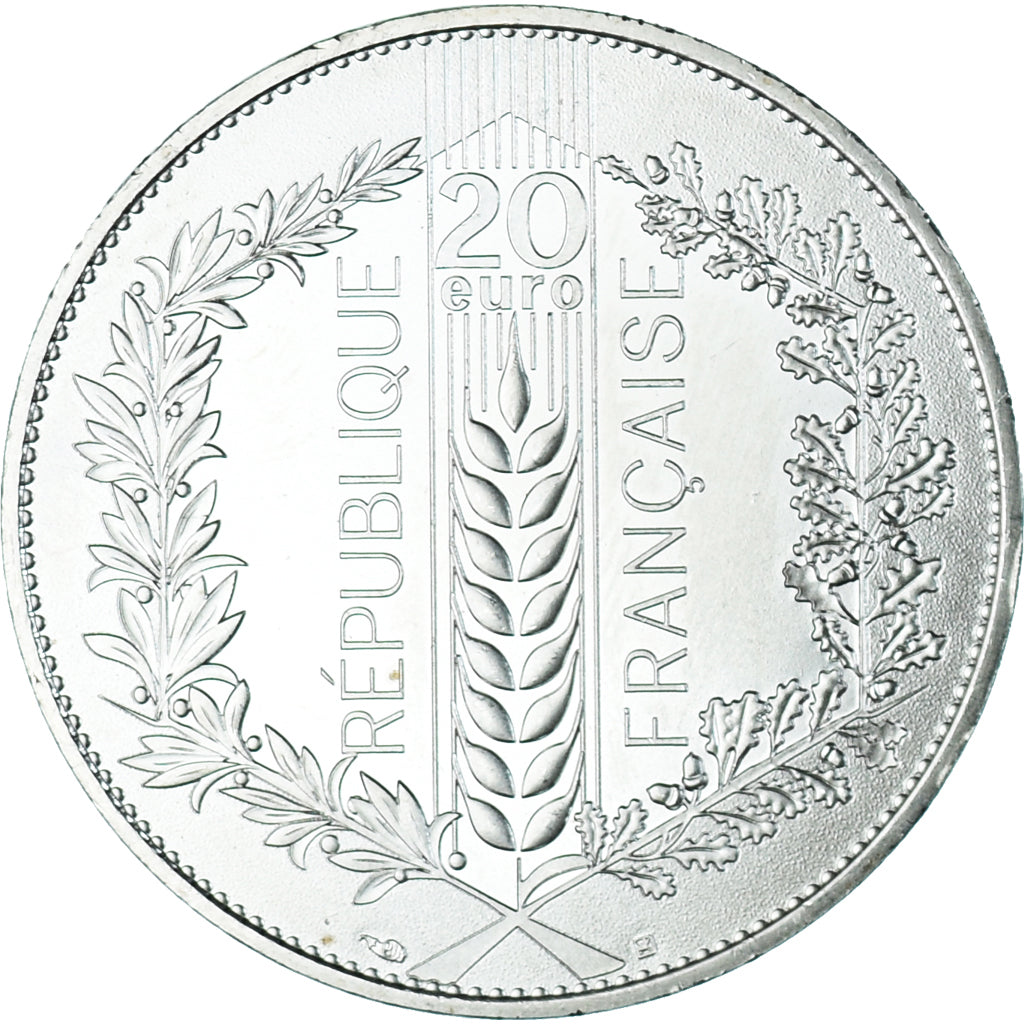 France, 20 Euro, Le Chêne, 2022, Paris, Blé, MS(64), Silver