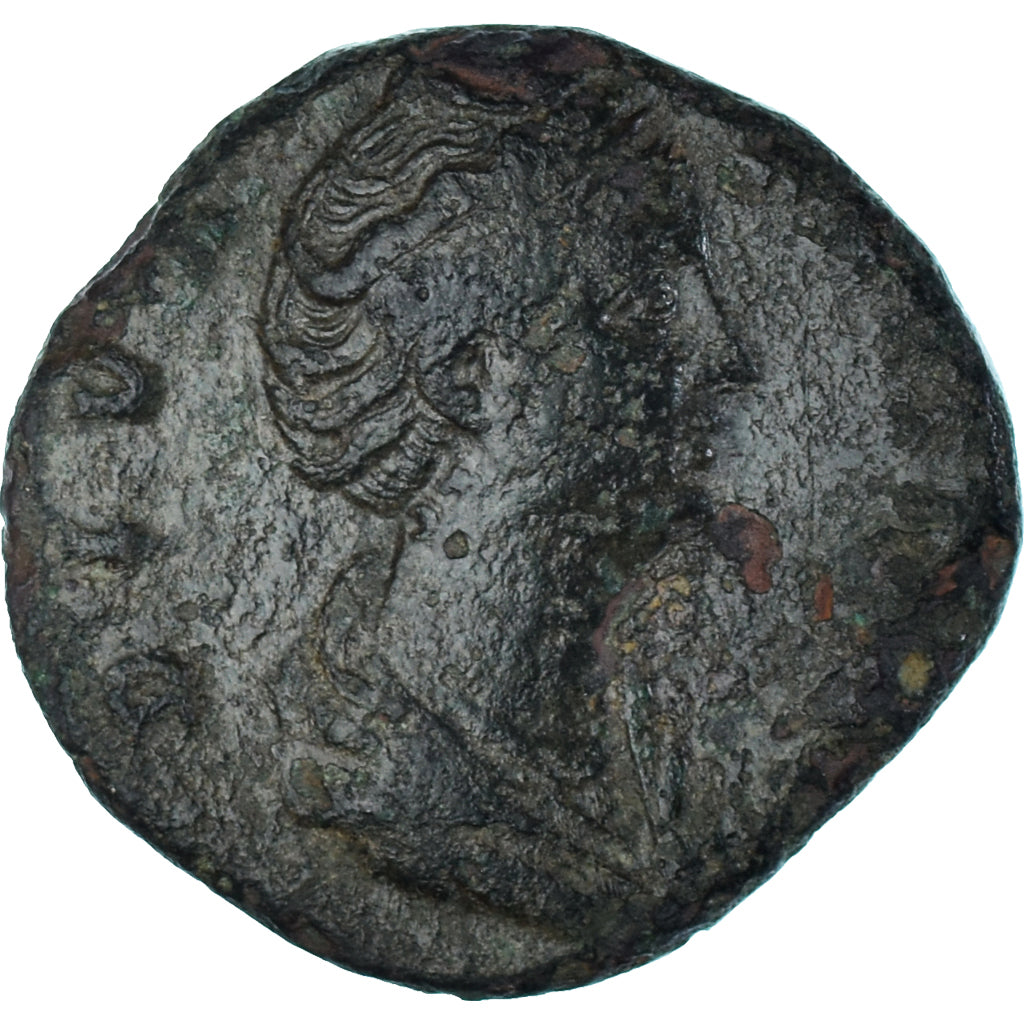 Moeda, Diva Faustina I, Sestertius, 141, Rome, VF(30-35), Bronze, RIC:1124