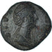 Moeda, Diva Faustina I, Sestertius, 141, Rome, VF(30-35), Bronze, RIC:1124