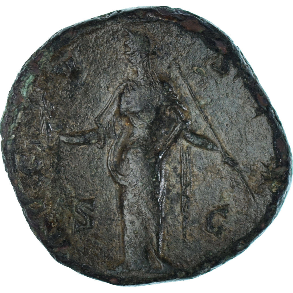 Moeda, Diva Faustina I, Sestertius, 141, Rome, VF(30-35), Bronze, RIC:1124