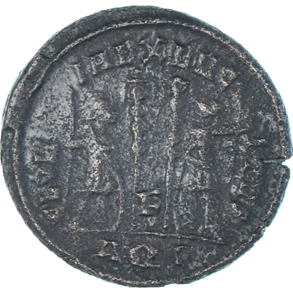 Moeda, Constantius II, Follis, 335-336, Aquileia, EF(40-45), Bronze, RIC:133