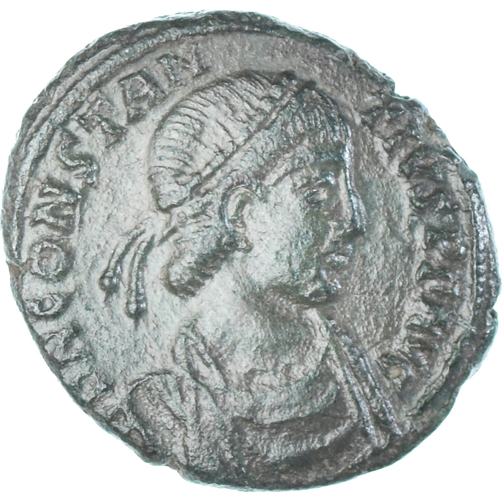 Moeda, Constantius II, Follis, 348-350, Aquileia, EF(40-45), Bronze, RIC:98