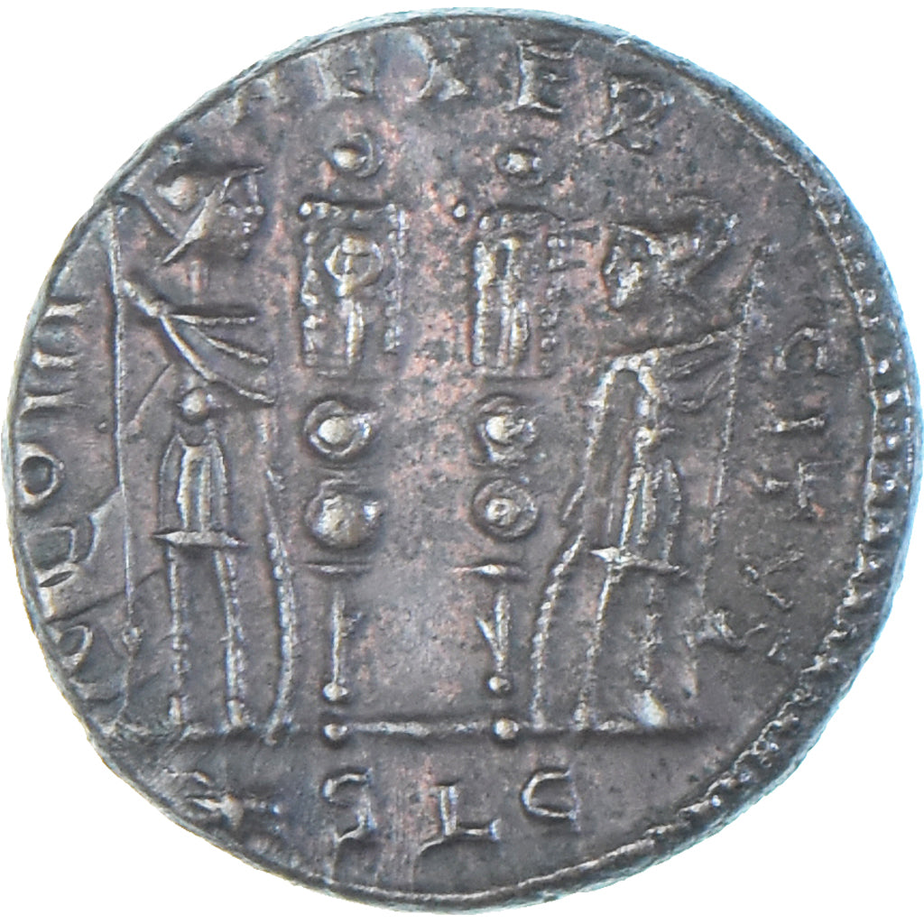 Moeda, Constantius II, Follis, 333-334, Lugdunum, AU(55-58), Bronze, RIC:264