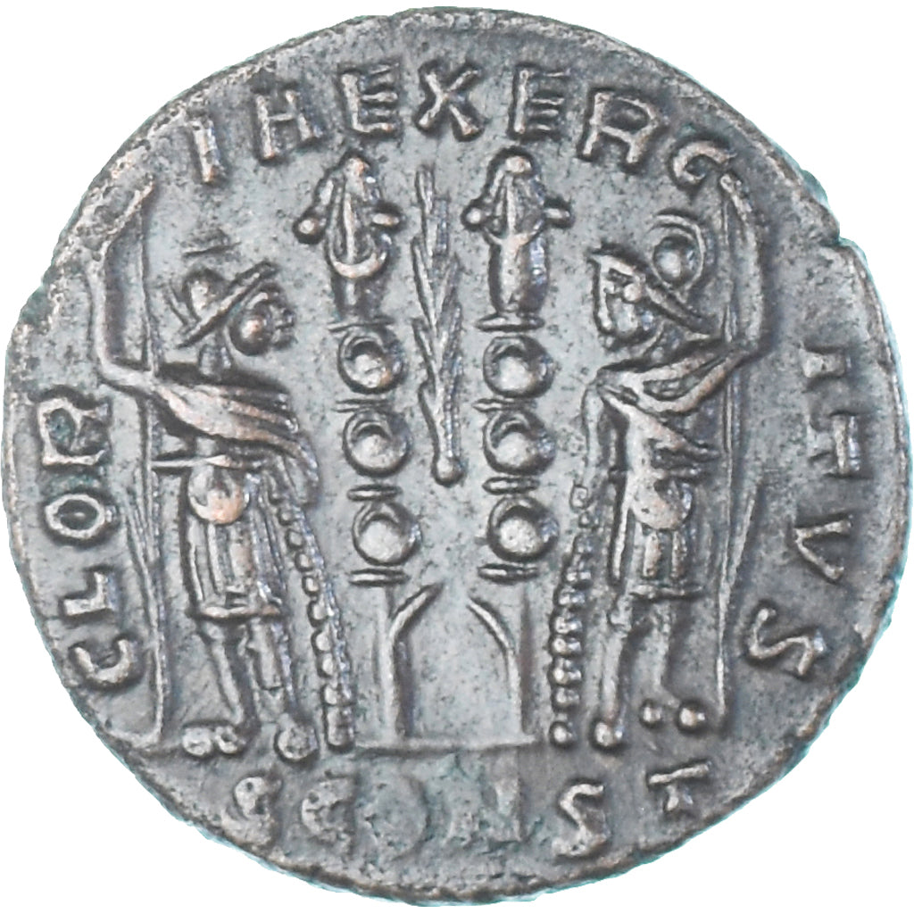 Moneta, Constantius II, Follis, 332-333, Arles, BB+, Bronzo, RIC:367