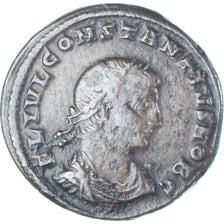 Coin, Constantius II, Follis, 327-328, Constantinople, VF(30-35), Bronze