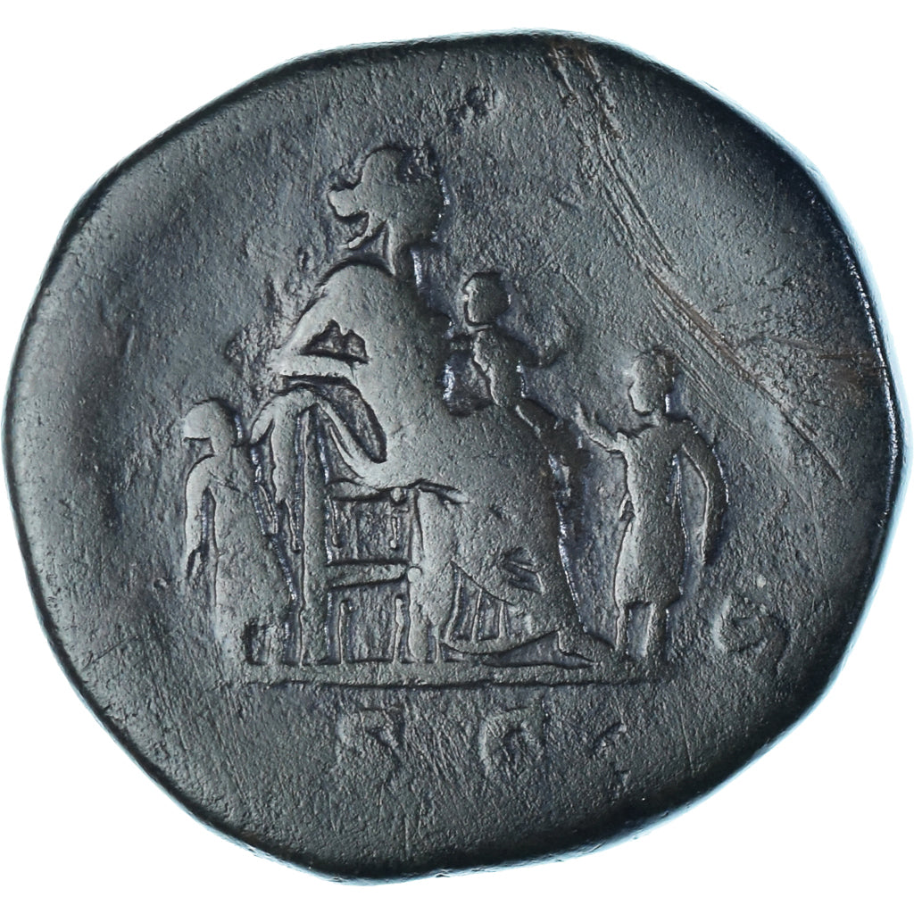 Moneda, Lucilia, Sestercio, 164-169, Rome, BC+, Bronce, RIC:1736