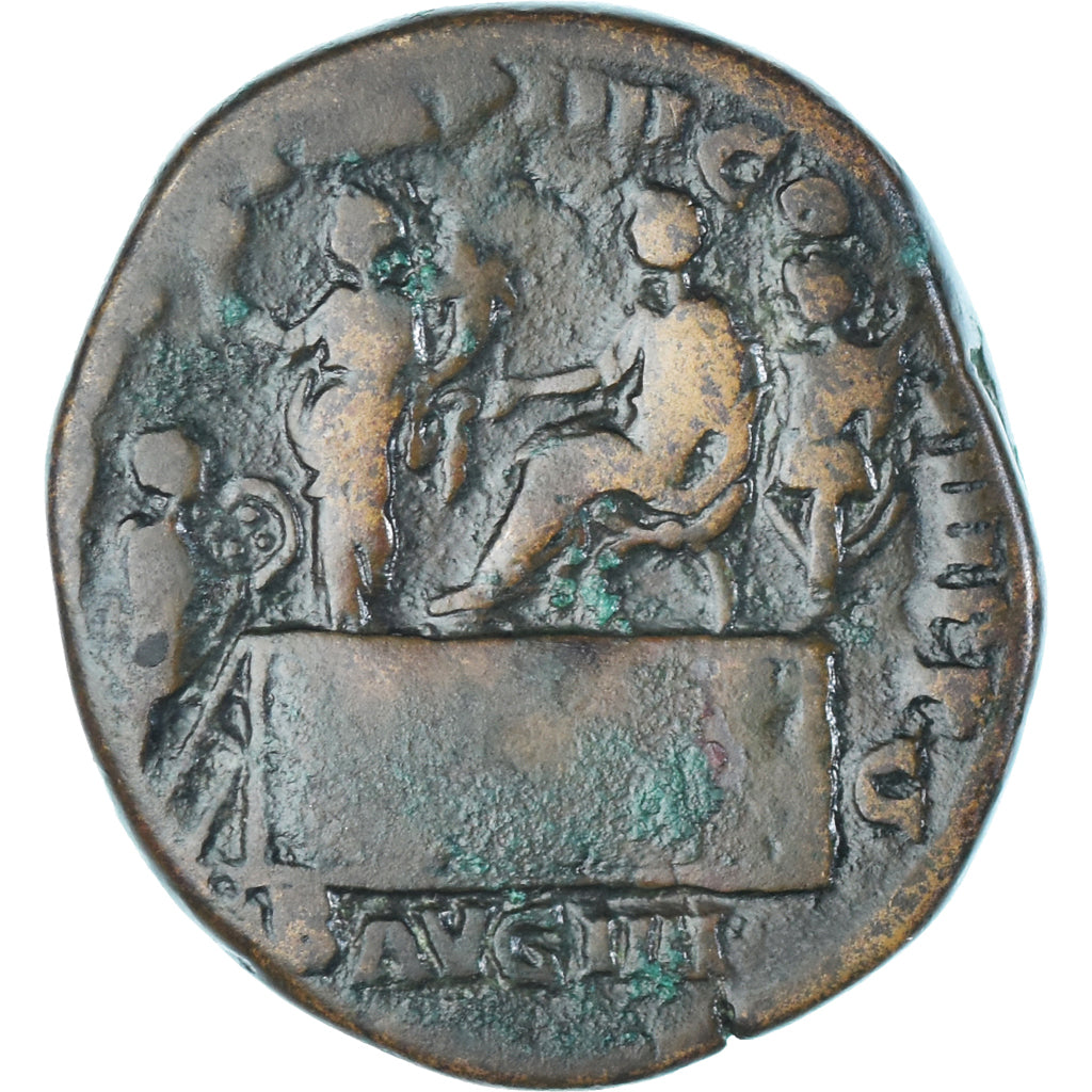 Coin, Commodus, Sestertius, 181, Rome, VF(30-35), Bronze, RIC:310a