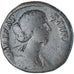 Coin, Diva Faustina II, Sestertius, 176-180, Rome, VF(30-35), Bronze, RIC:1704