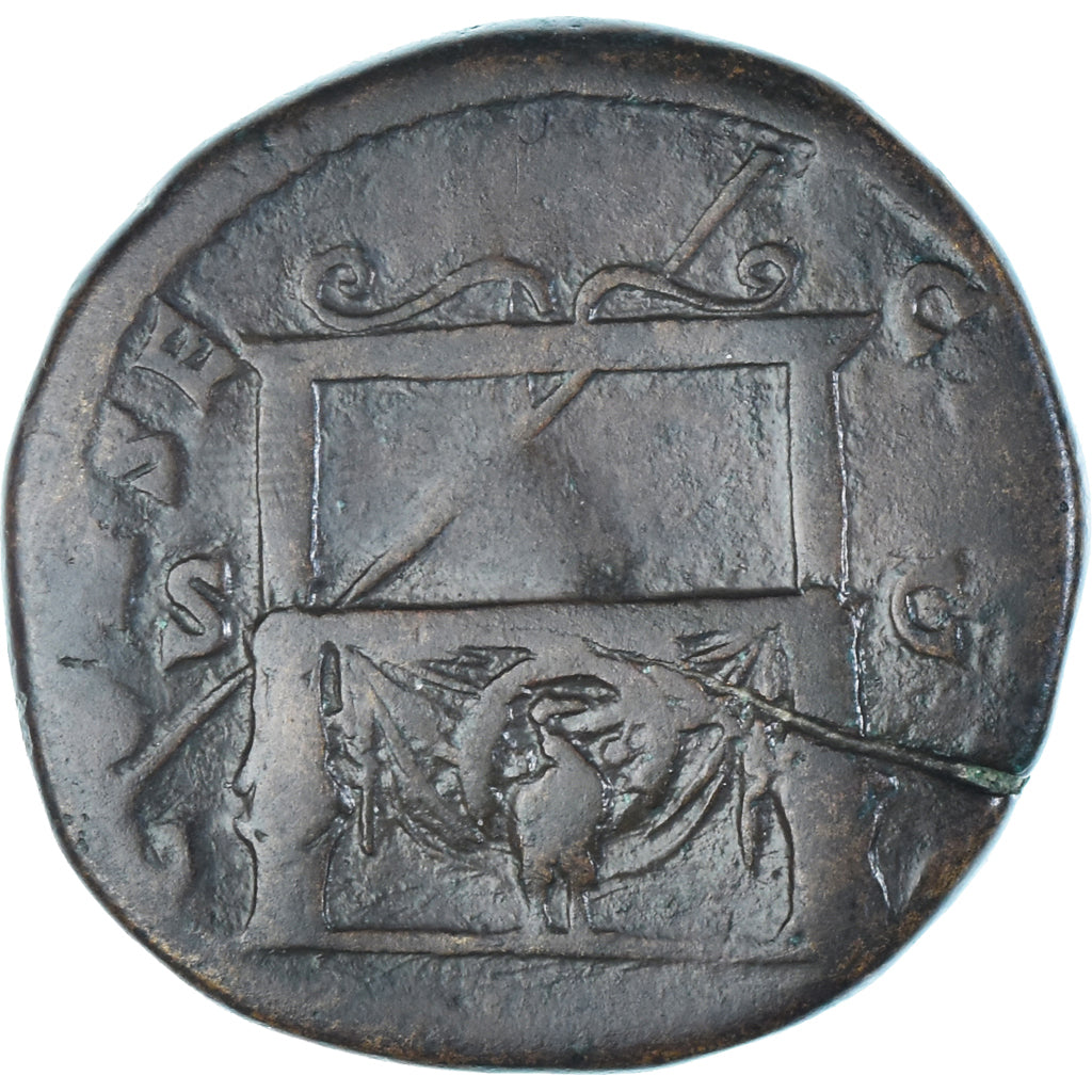 Coin, Diva Faustina II, Sestertius, 176-180, Rome, VF(30-35), Bronze, RIC:1704