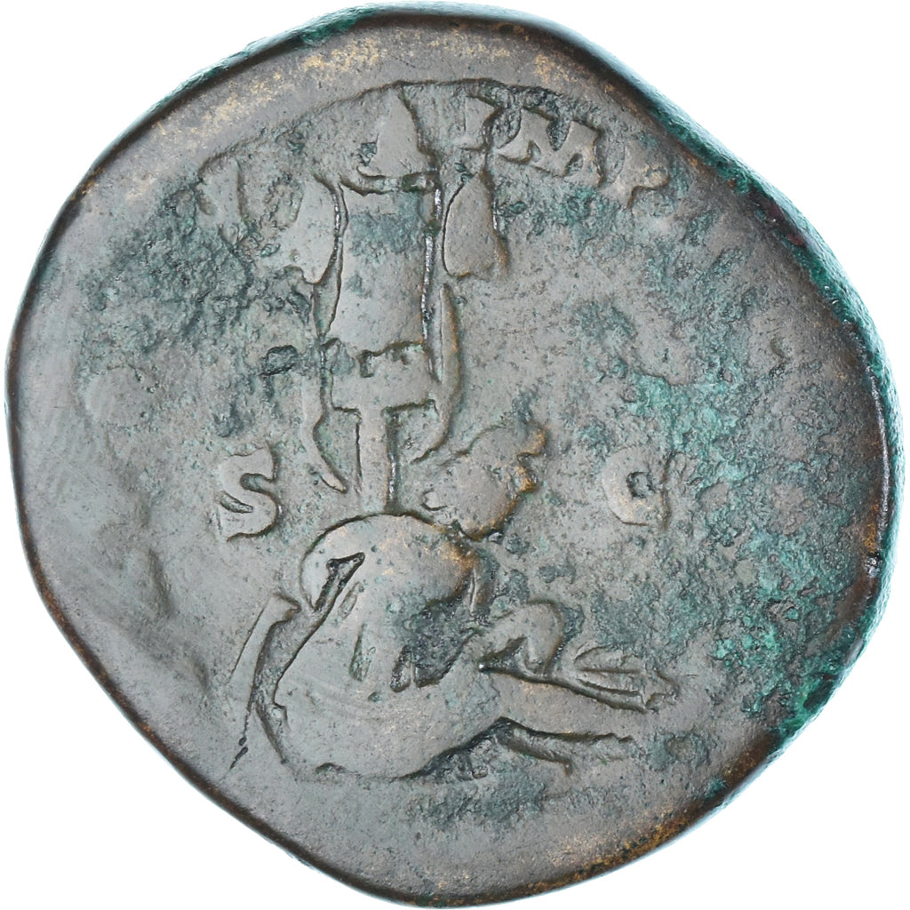 Münze, Lucius Verus, Sesterz, 165, Rome, S+, Bronze, RIC:1432