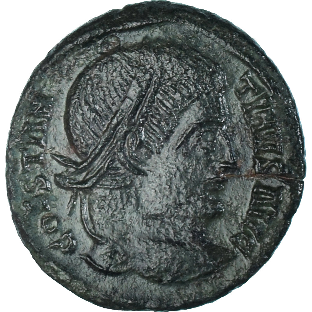 Moeda, Constantine I, Follis, 323-324, Trier, VF(30-35), Bronze, RIC:429