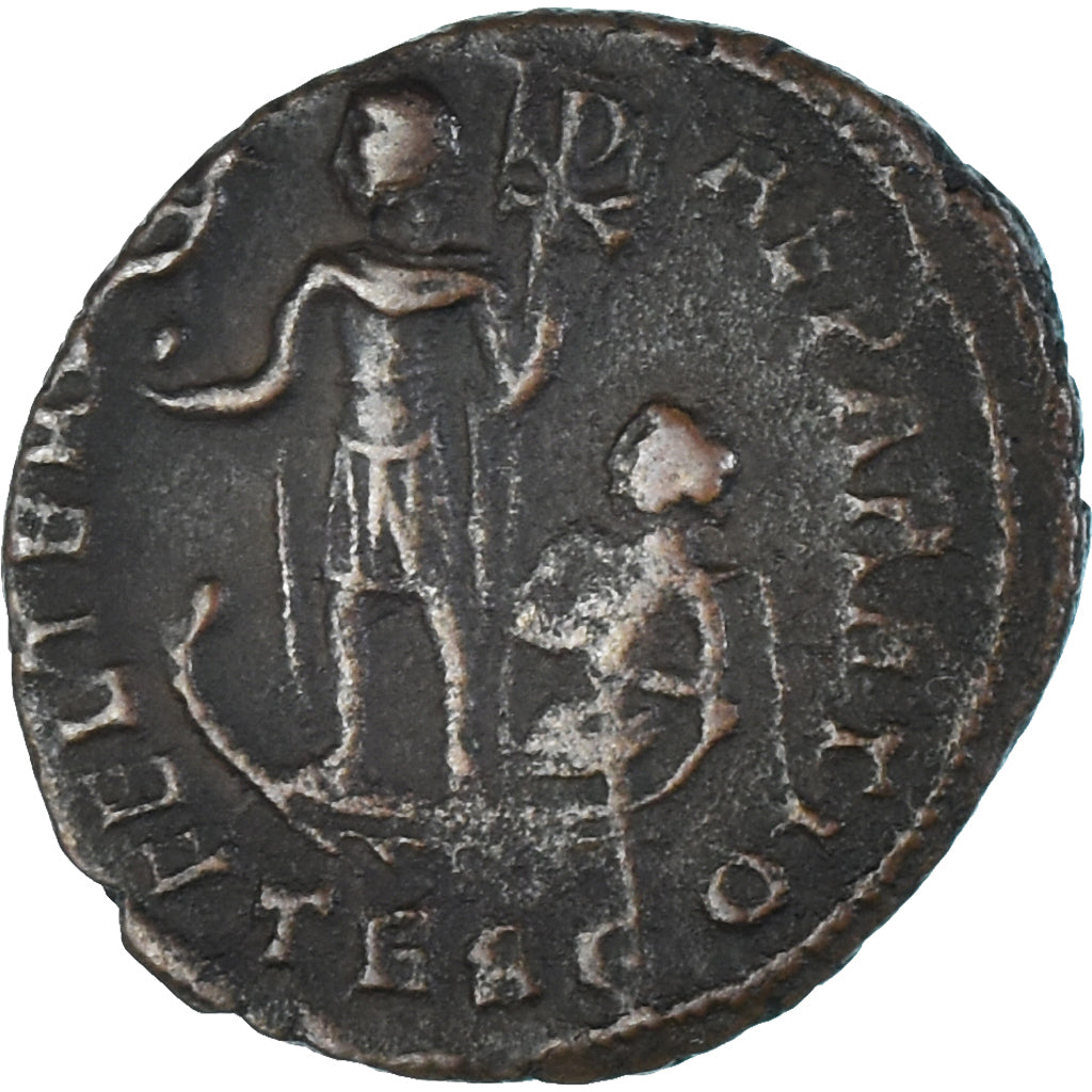 Moneda, Constans, Follis, 348-350, Thessalonica, MBC, Bronce, RIC:120