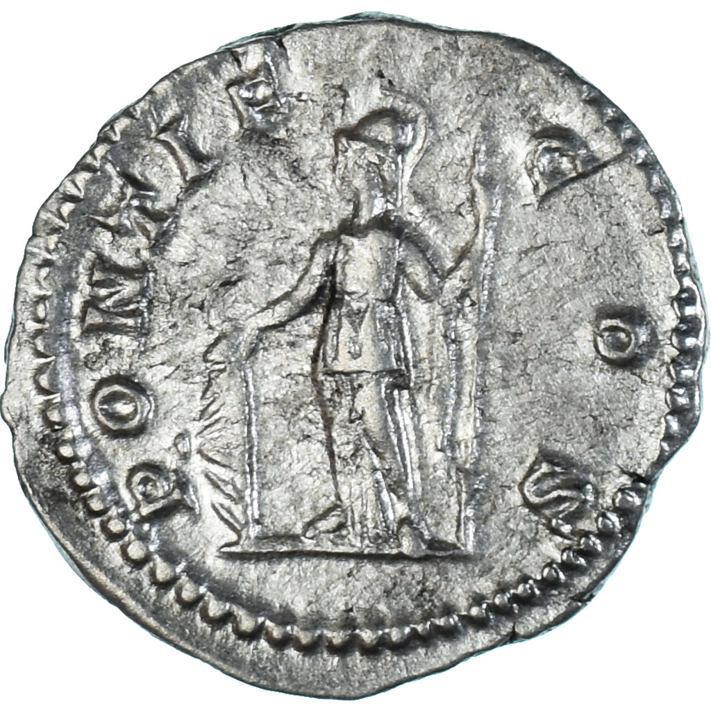 Moneta, Geta, Denarius, 203-208, Rome, SPL, Argento, RIC:34b