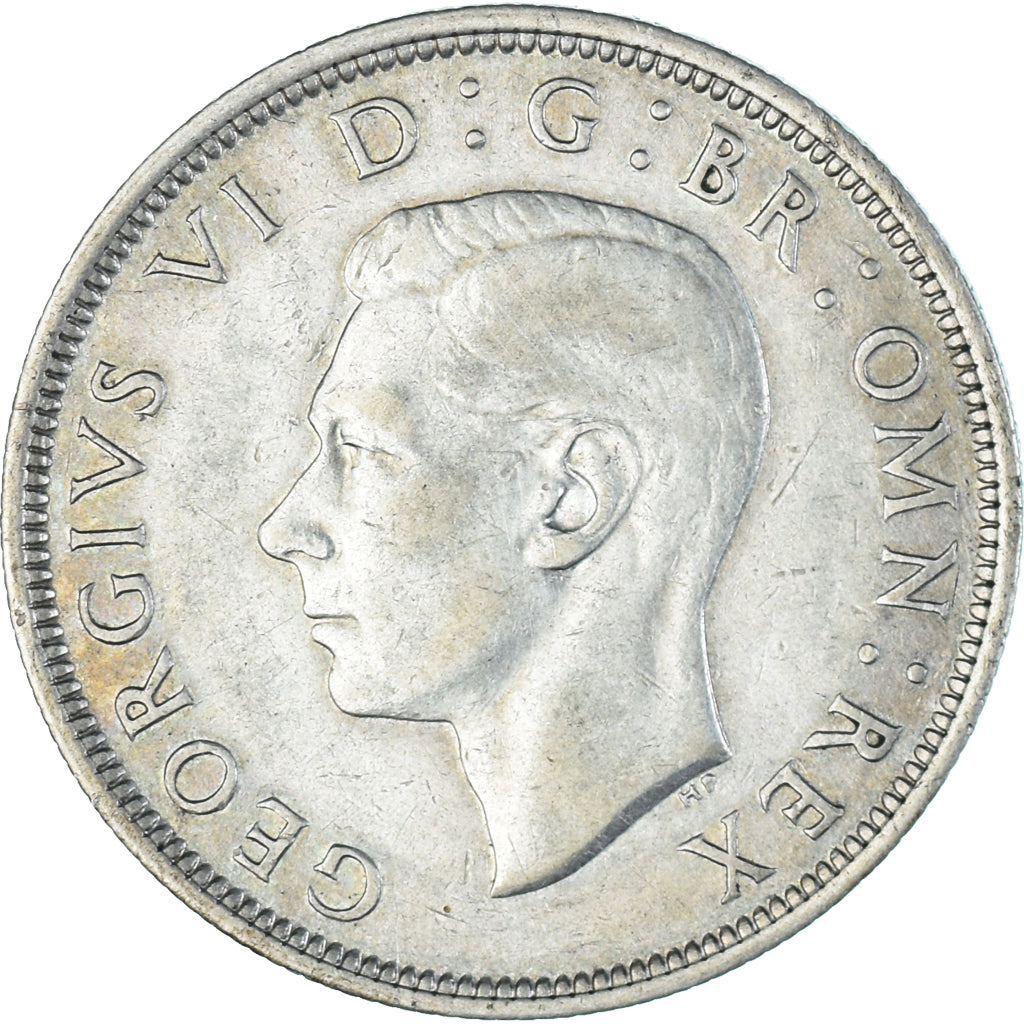 Coin, Great Britain, George VI, 1/2 Crown, 1937, AU(50-53), Silver, KM:856