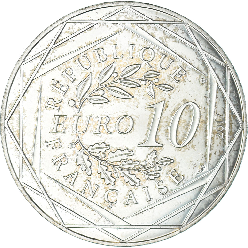 France, 10 Euro, 2017, Paris, La France par Jean-Paul Gaultier, MS(63), Silver