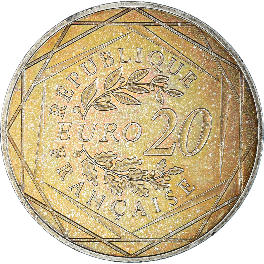 France, 20 Euro, 2017, Paris, Liberté, MS(63), Silver