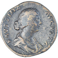 Coin, Faustina II, Sestertius, 161-176, Rome, VF(30-35), Bronze, RIC:1651