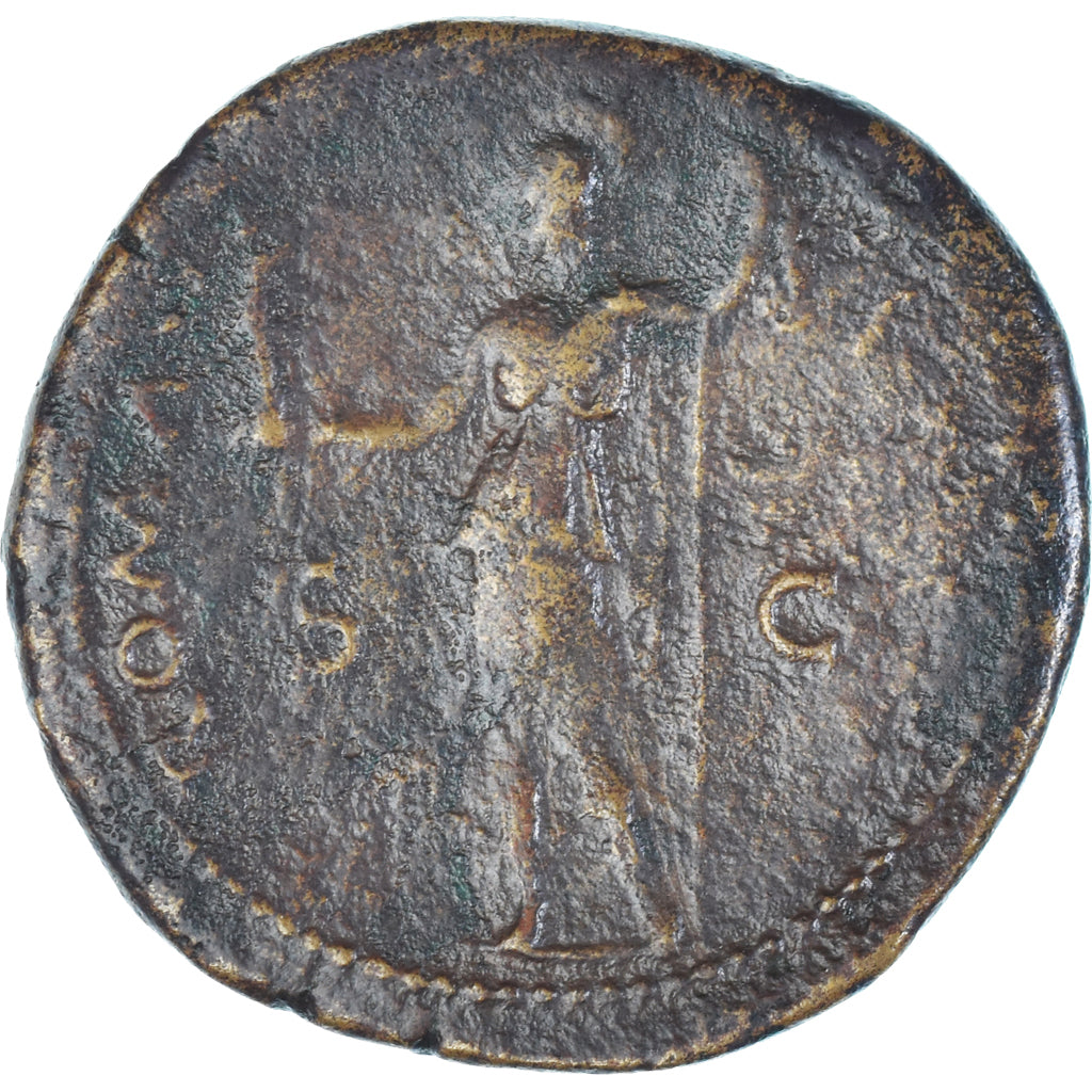 Moneta, Titus, Sesterzio, 77-78, Lugdunum, MB+, Bronzo, RIC:1247