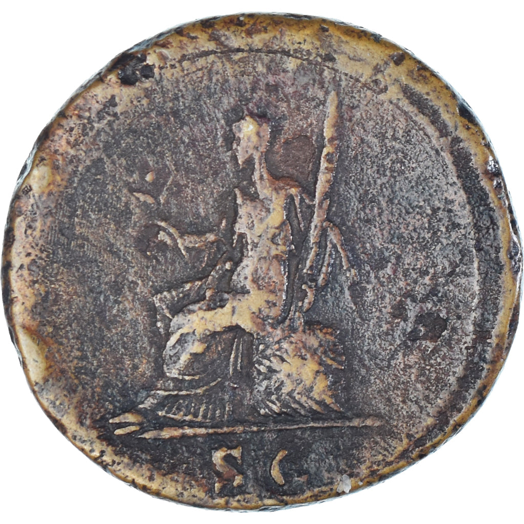 Moneta, Sabina, Sesterzio, 128-129, Rome, Rare, MB+, Bronzo, RIC:2493