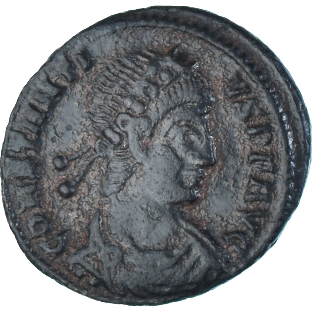 Moeda, Constantius II, Follis, 347-348, Siscia, AU(50-53), Bronze, RIC:191