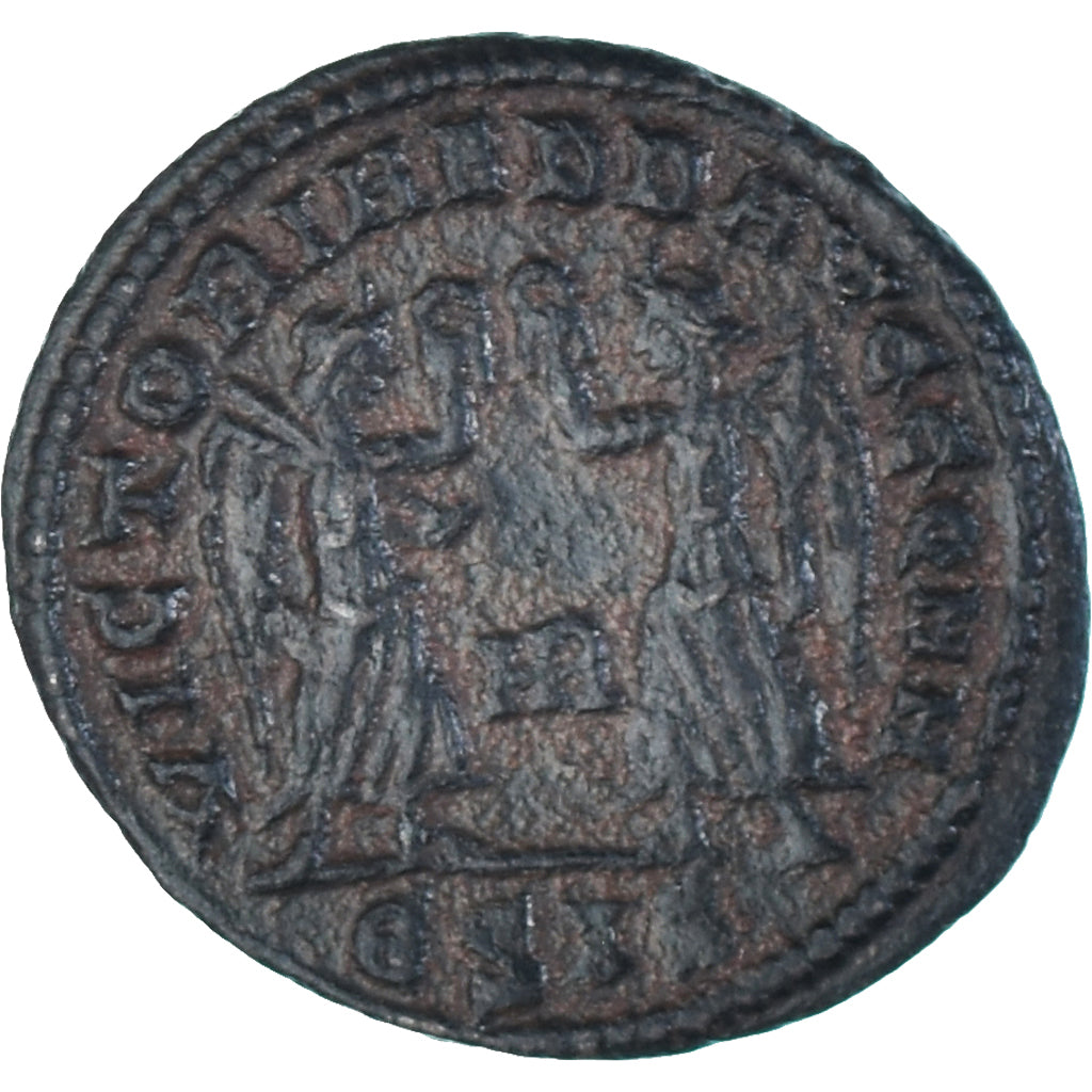 Moeda, Constantius II, Follis, 347-348, Siscia, AU(50-53), Bronze, RIC:191