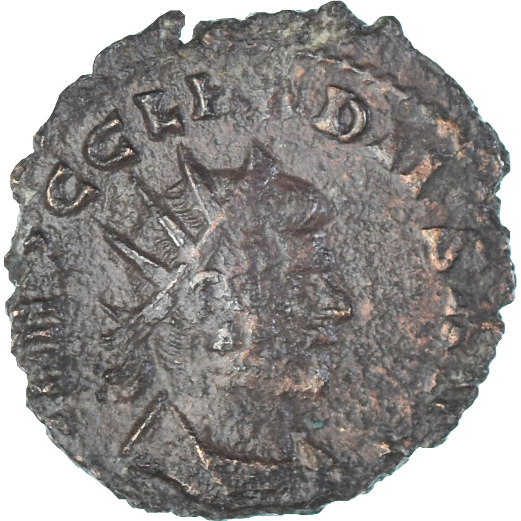 Moneda, Claudius II (Gothicus), Antoninianus, 268-270, Rome, BC+, Vellón