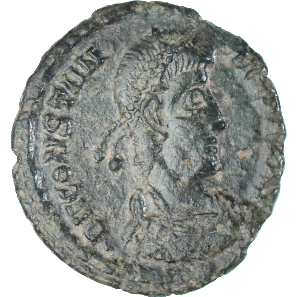 Moeda, Constantius II, Follis, 351-355, Siscia, EF(40-45), Bronze, RIC:352