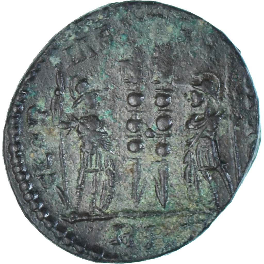 Moeda, Constantius II, Follis, 330, Rome, AU(50-53), Bronze, RIC:329